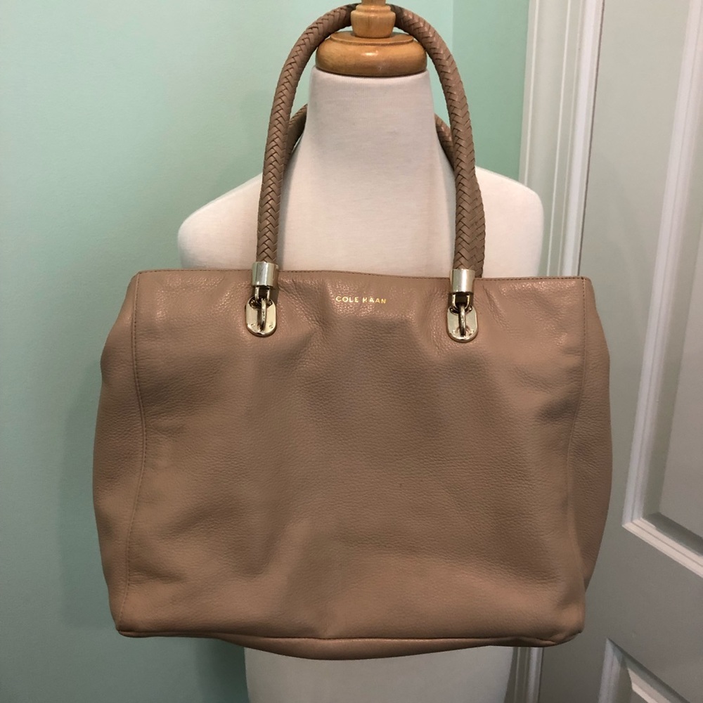 Cole Haan Large Tote Purse Beige/Tan